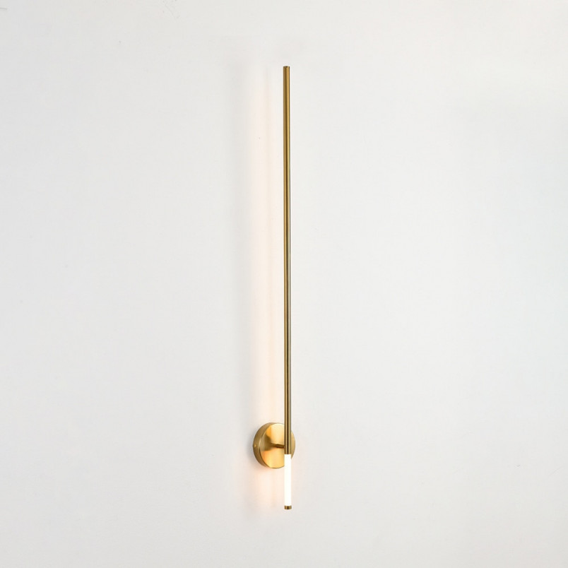 Kinkiet pionowy Fresco LED 95cm złoty Step Into Design