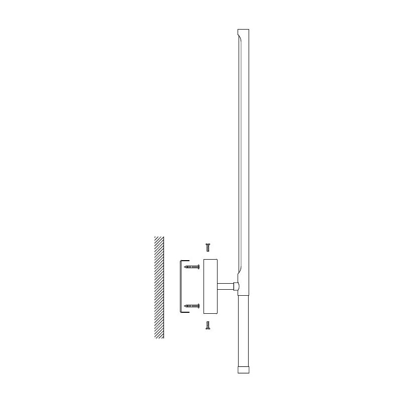 Kinkiet pionowy Fresco LED 95cm złoty Step Into Design