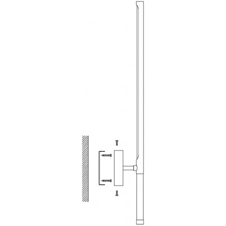 Kinkiet pionowy Fresco LED 95cm złoty Step Into Design
