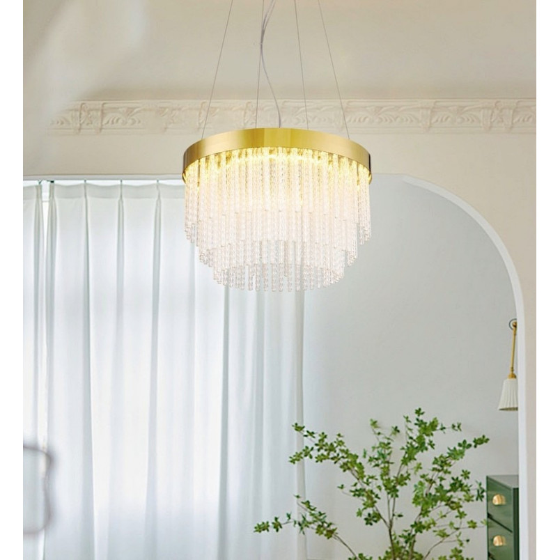 Żyrandol kryształowy glamour Gloria LED 40cm Step Into Design