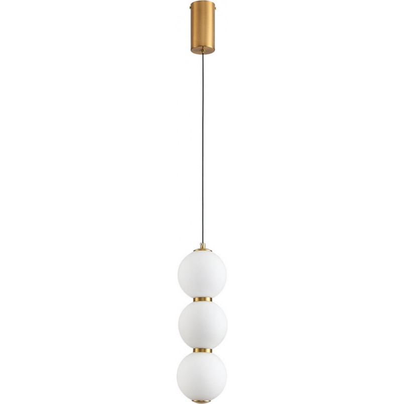 Lampa wisząca szklane kule Perla LED 12cm biało-złota Step Into Design Lampa wisząca szklane kule Perla LED 12cm biało-złota Step Into Design