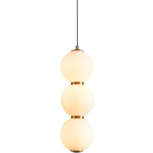 Lampa wisząca szklane kule Perla LED 12cm biało-złota Step Into Design