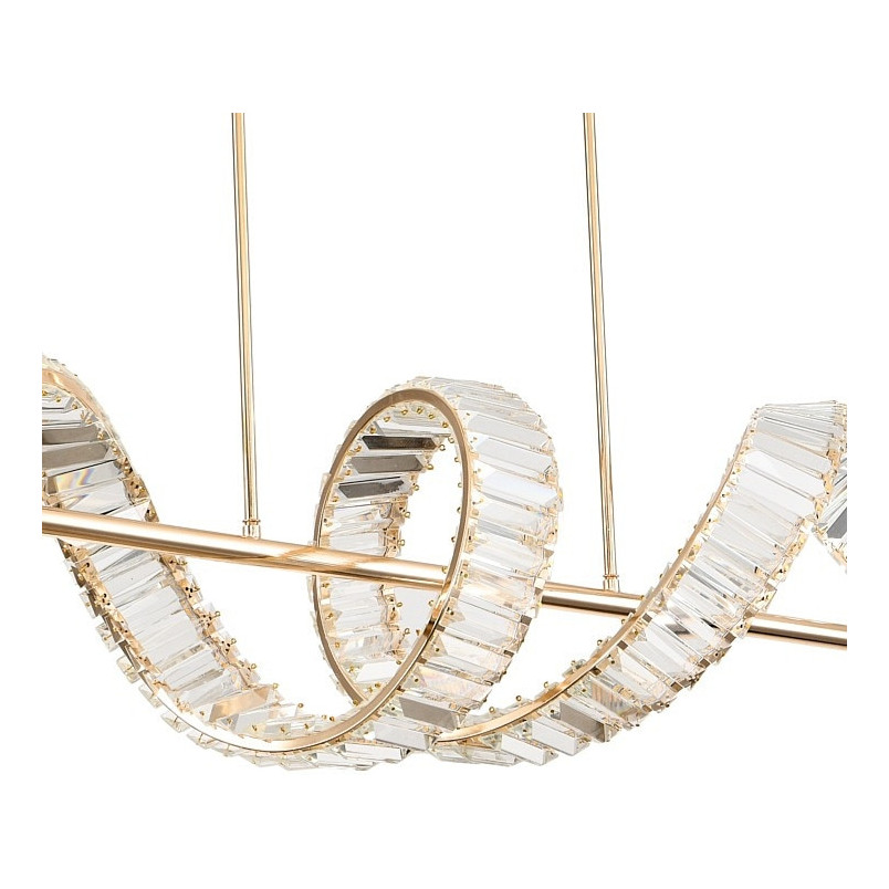Lampa wisząca kryształowa Ritz LED 150cm złota Step Into Design