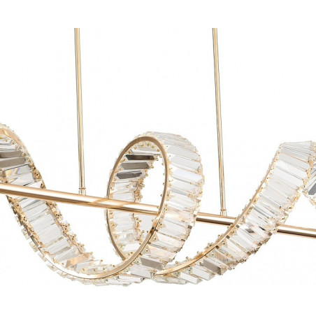 Lampa wisząca kryształowa Ritz LED 150cm złota Step Into Design