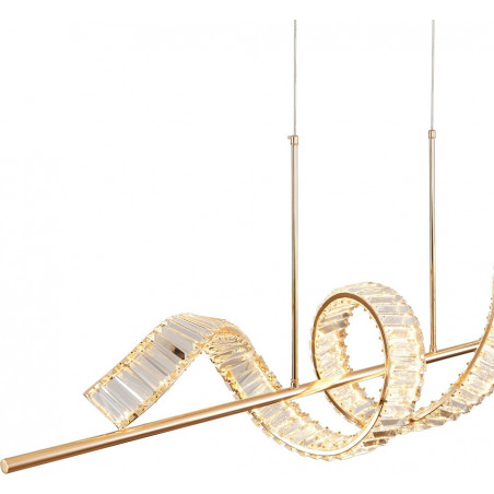 Lampa wisząca kryształowa Ritz LED 150cm złota Step Into Design