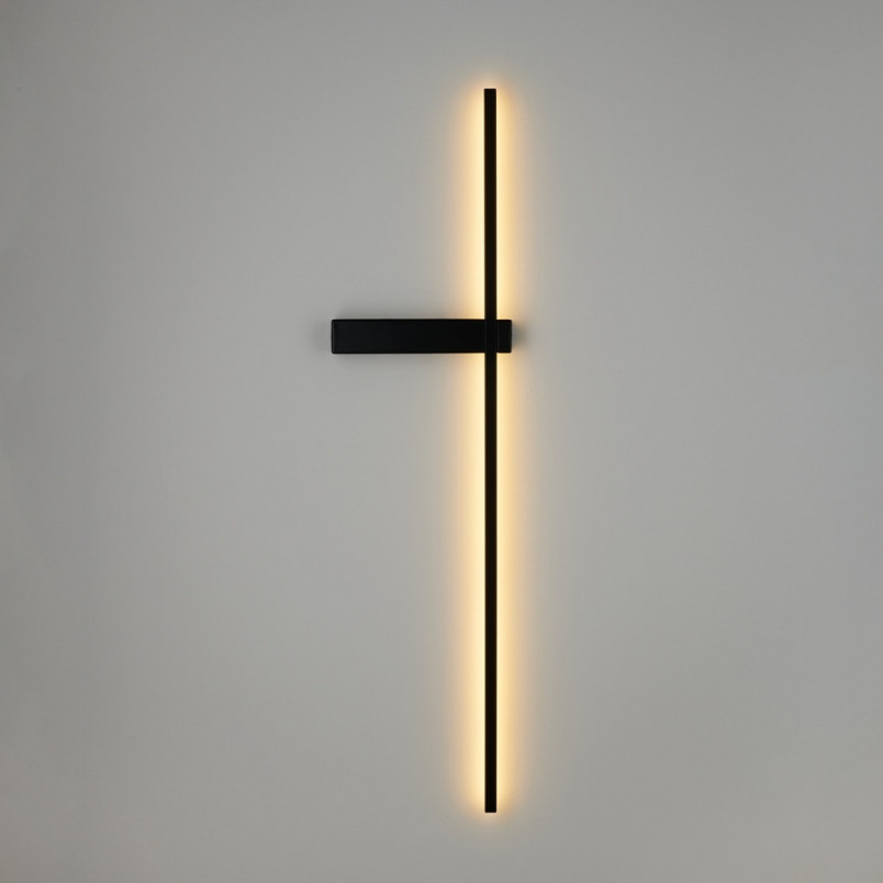 Kinkiet pionowy minimalistyczny Soul LED 90cm czarny Step Into Design
