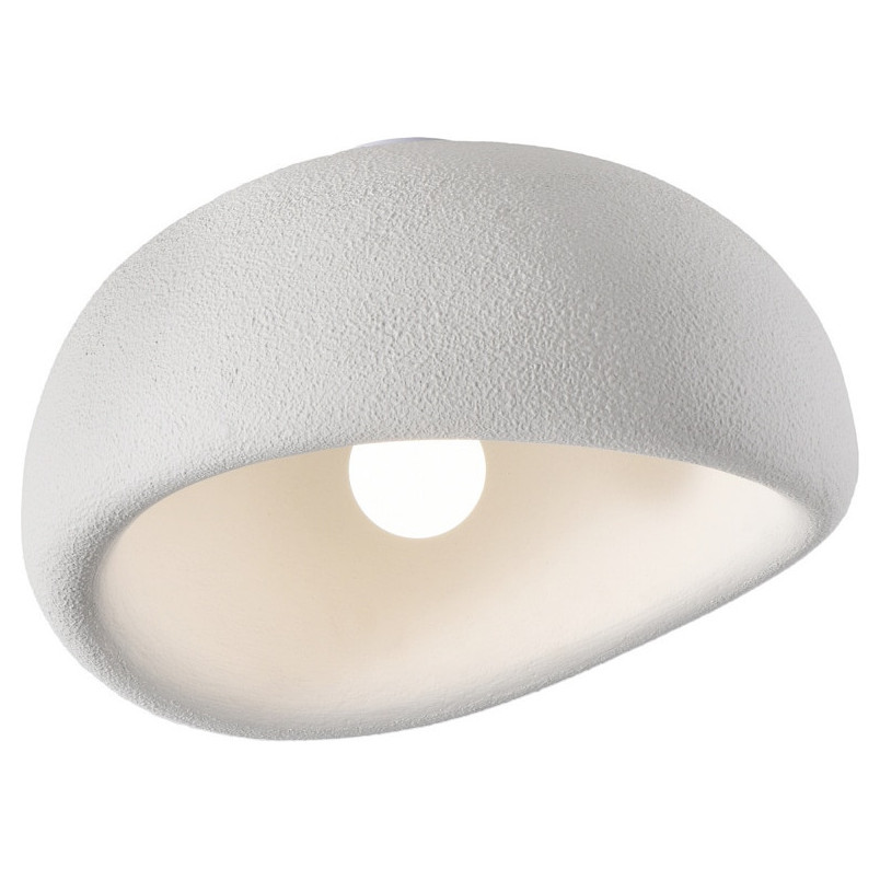 Plafon japandi Stone 40cm biały Step Into Design