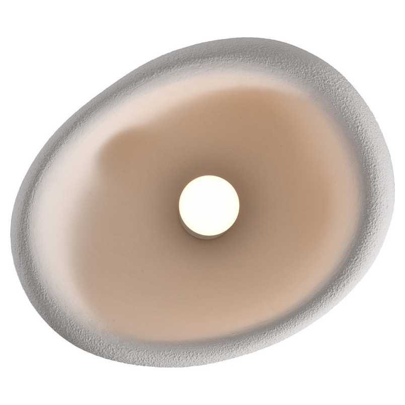 Plafon japandi Stone 50cm biały Step Into Design
