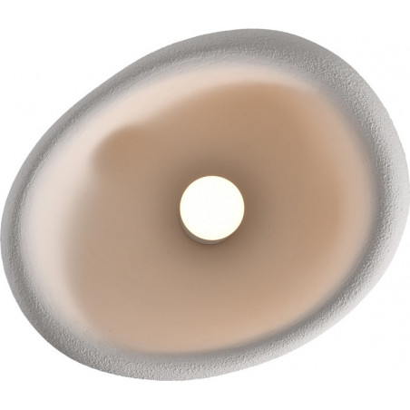Plafon japandi Stone 50cm biały Step Into Design