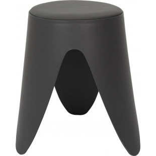 Stołek z tworzywa Eve 46cm szary Intesi