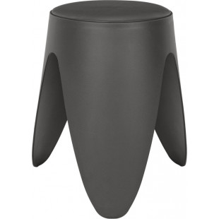 Stołek z tworzywa Eve 46cm szary Intesi