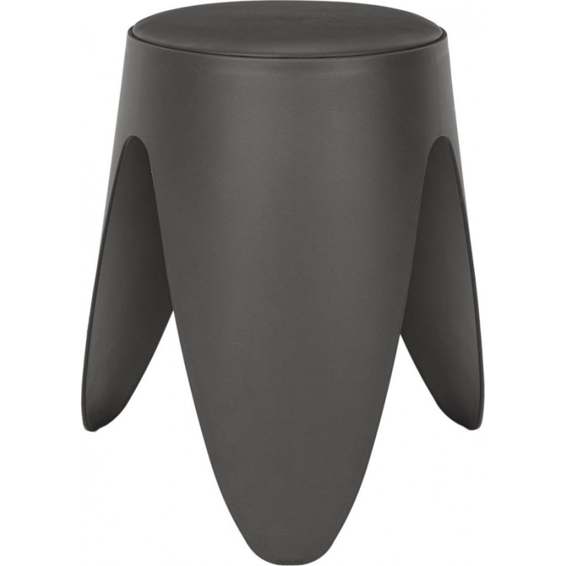 Stołek z tworzywa Eve 46cm szary Intesi
