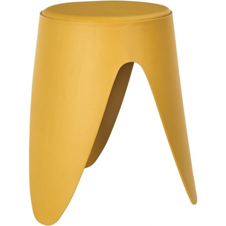 Stołek z tworzywa Eve 46cm żółty Intesi