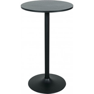 Stół barowy na jednej nodze Hvar 60cm H104cm czarny Intesi