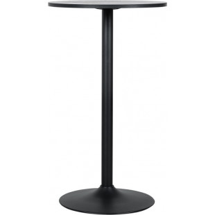 Stół barowy na jednej nodze Hvar 60cm H104cm czarny Intesi