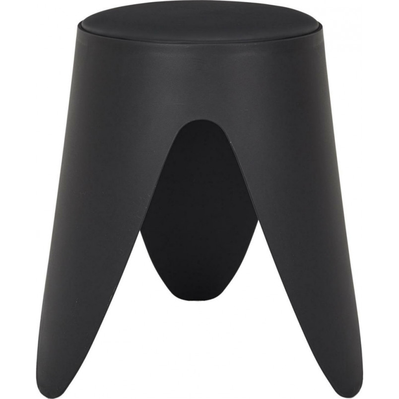 Stołek z tworzywa Eve 46cm czarny Intesi