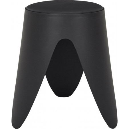 Stołek z tworzywa Eve 46cm czarny Intesi