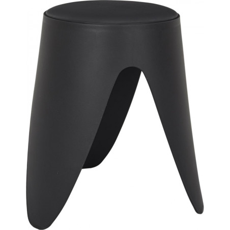 Stołek z tworzywa Eve 46cm czarny Intesi