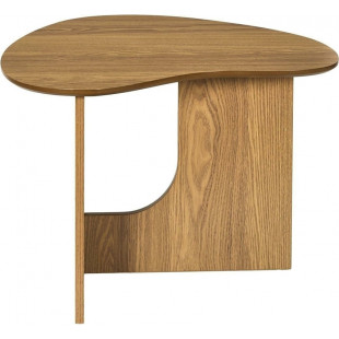 Stolik z nieregularnym blatem japandi Calypso 60x48cm dąb Intesi