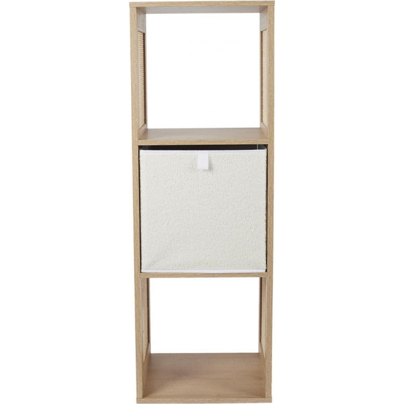 Regał boho z 3 półkami Kali 99x34cm odcień drewna Intesi