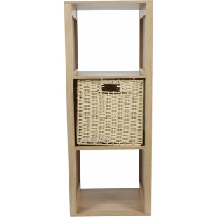 Regał stojący z lamelami Klaus 99x31cm naturalny Intesi