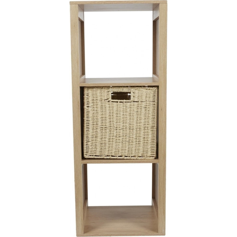Regał stojący z lamelami Klaus 99x31cm naturalny Intesi