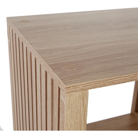 Regał stojący z lamelami Klaus 99x31cm naturalny Intesi