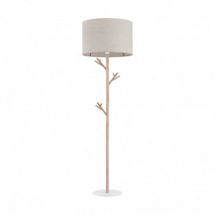 Lampa podłogowa z abażurem Albero 170cm len / sosna TK Lighting