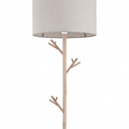 Lampa podłogowa z abażurem Albero 170cm len / sosna TK Lighting