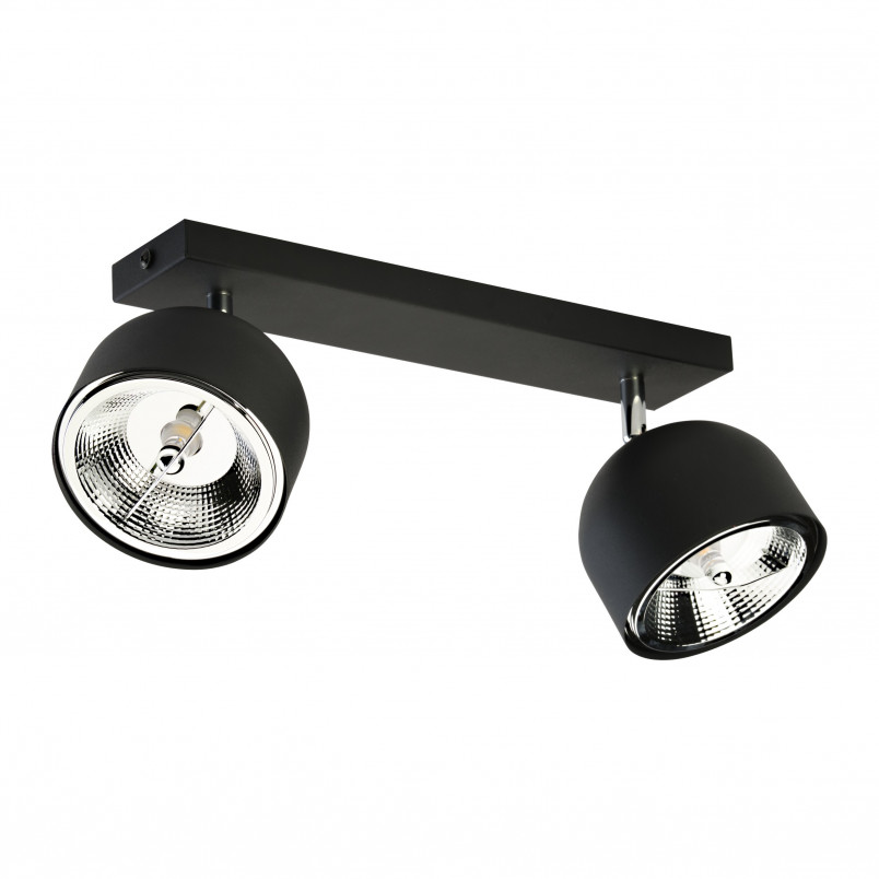Reflektor sufitowy 2 punktowy z żarówkami Altea czarny TK Lighting