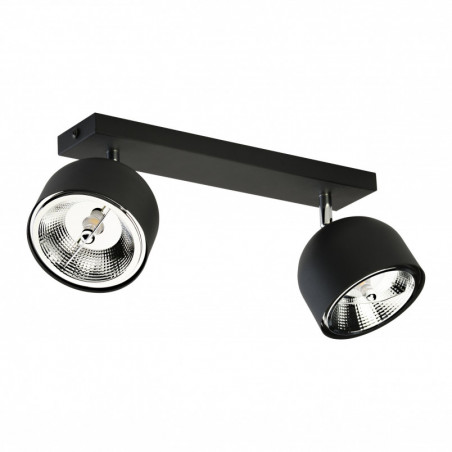 Reflektor sufitowy 2 punktowy z żarówkami Altea czarny TK Lighting