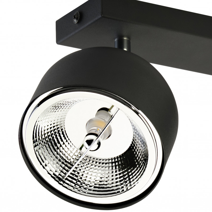 Reflektor sufitowy 2 punktowy z żarówkami Altea czarny TK Lighting