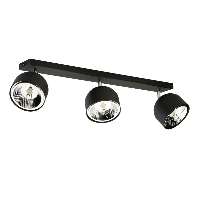 Reflektor sufitowy 3 punktowy z żarówkami Altea czarny TK Lighting