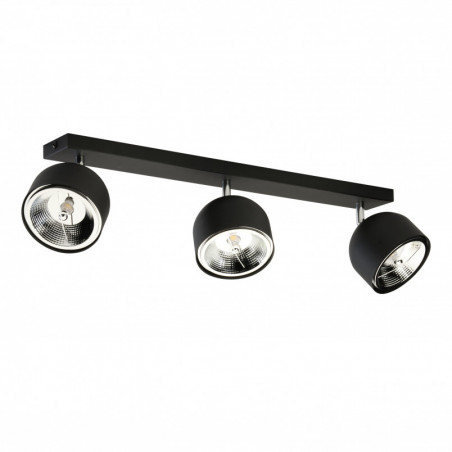 Reflektor sufitowy 3 punktowy z żarówkami Altea czarny TK Lighting