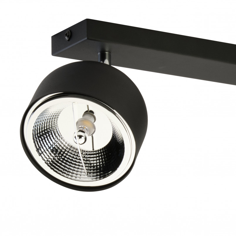 Reflektor sufitowy 3 punktowy z żarówkami Altea czarny TK Lighting