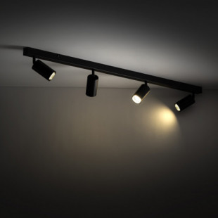 Reflektor sufitowy 4 punktowy Amis czarny TK Lighting
