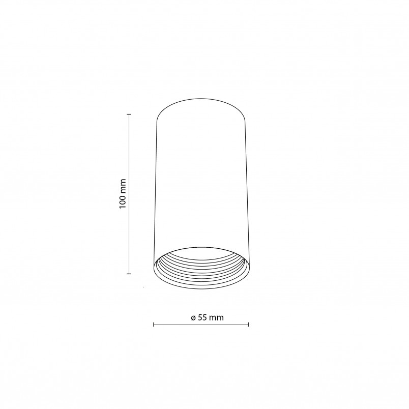 Lampa spot tuba 5,5cm Amis biała TK Lighting