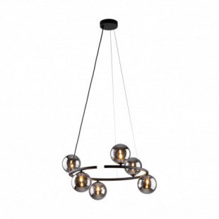 Lampa wisząca okrągła szklane kule Anabelle VI 62cm grafit lustrzany / czarny TK Lighting