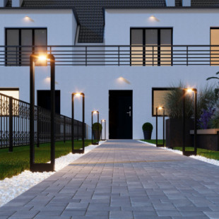 Słupek ogrodowy Arius LED IP54 3000K 80cm czarny TK Lighting