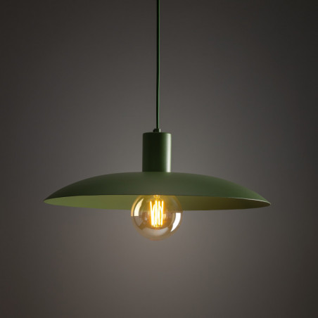 Lampa wisząca retro Astra Peapod 41cm zielona TK Lighting