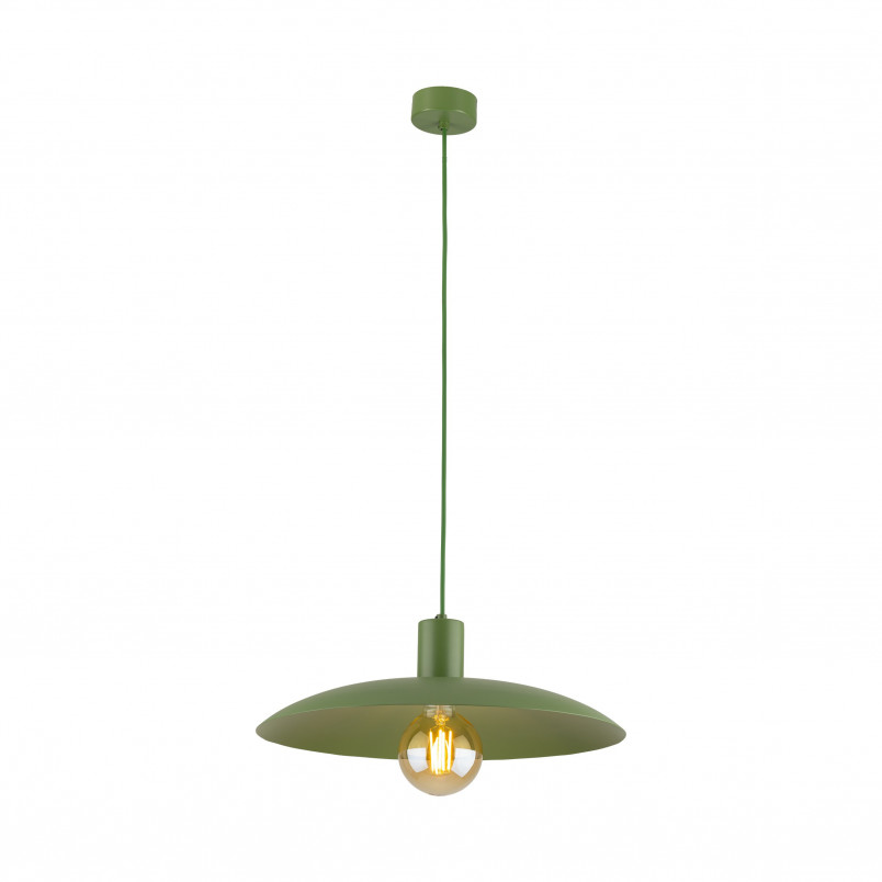Lampa wisząca retro Astra Peapod 41cm zielona TK Lighting