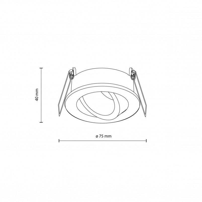 Lampa spot zewnętrzna Aura GU10 7,5cm biała TK Lighting