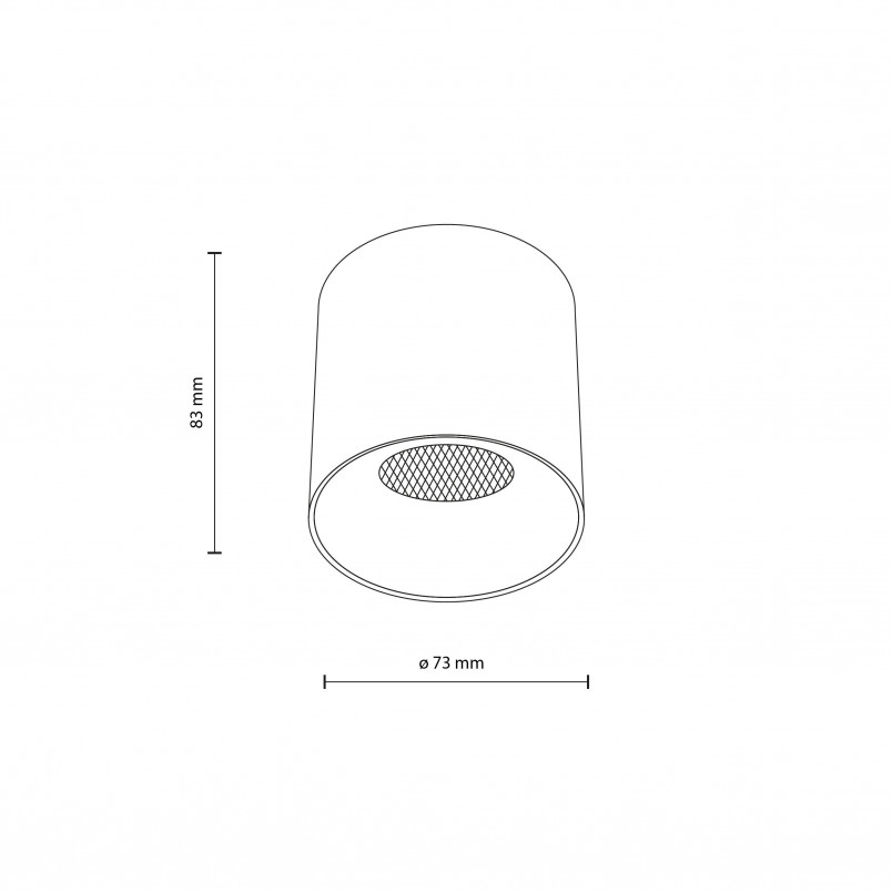 Lampa spot tuba Blaze LED 12W 3000K 7,3cm biała TK Lighting