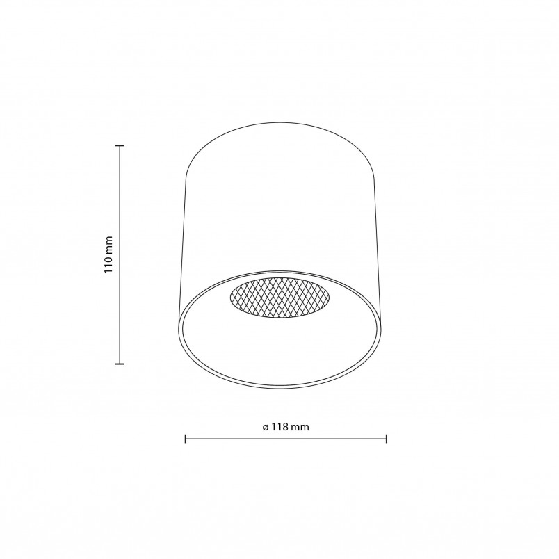 Lampa spot tuba Blaze LED 30W 3000K 11,8cm biała TK Lighting