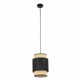 Lampa wisząca Boho New 20cm czarny / rattan TK Lighting