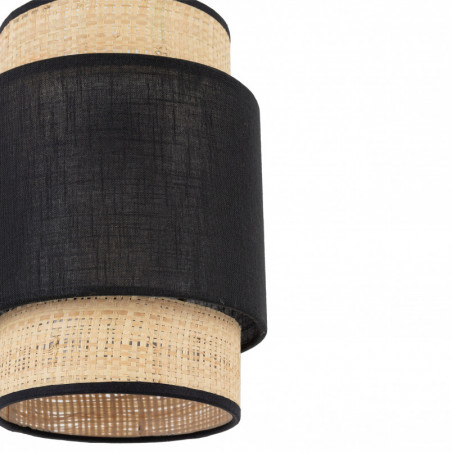 Lampa wisząca Boho New 20cm czarny / rattan TK Lighting