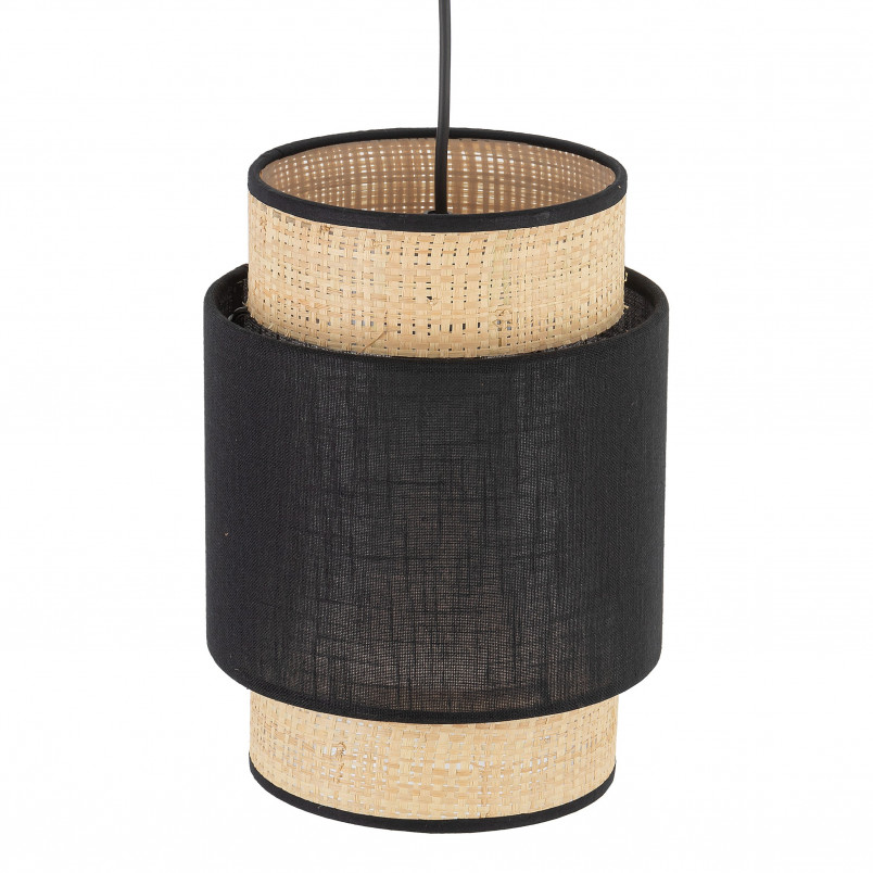Lampa wisząca Boho New 20cm czarny / rattan TK Lighting