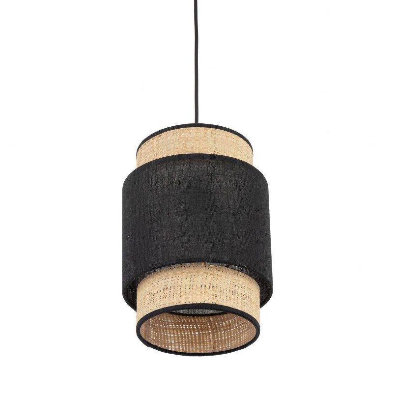Lampa wisząca Boho New 20cm czarny / rattan TK Lighting