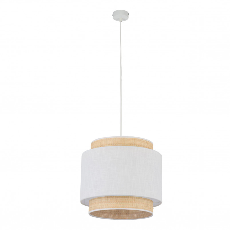 Lampa wisząca Boho New 38cm biały / rattan TK Lighting