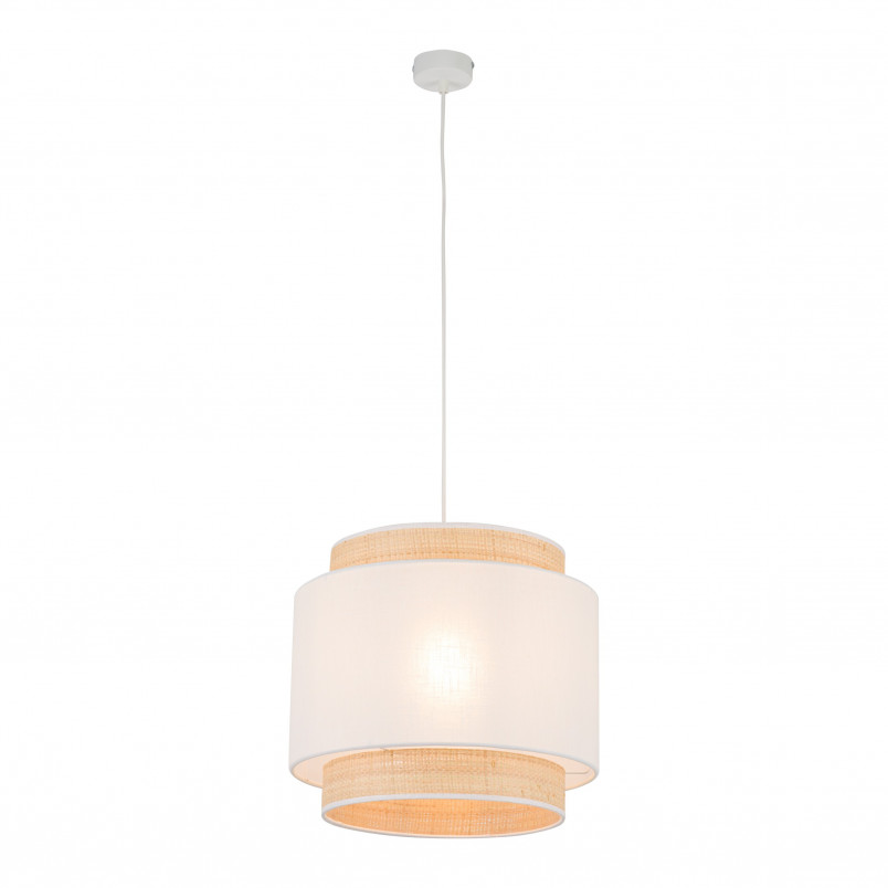 Lampa wisząca Boho New 38cm biały / rattan TK Lighting